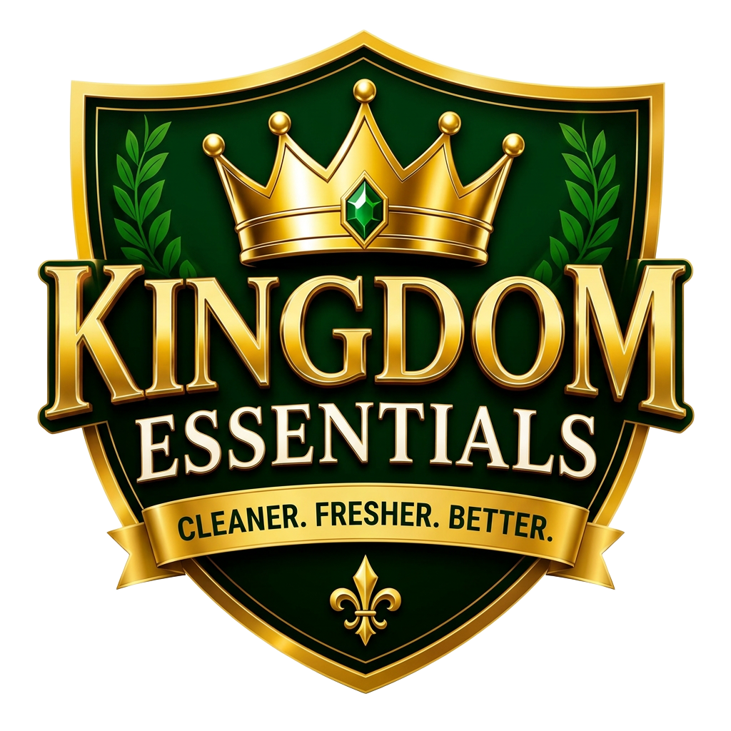 Kingdom Essentials gold crown and shield